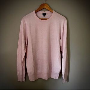 J Crew Men’s Cotton/Linen Pink Summer Sweater - Medium